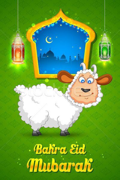 Bakra Id Mubarak Stock photo © vectomart