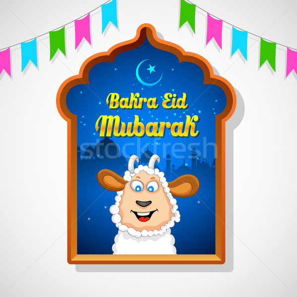 Bakra Id Mubarak Stock photo © vectomart