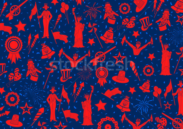 Fourth of July background for Happy Independence Day of America Stock photo © vectomart