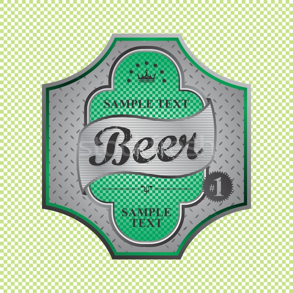 Stock photo: beer label theme