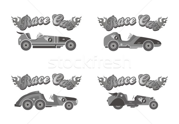 Auto da corsa vettore grafica arte design Foto d'archivio © vector1st
