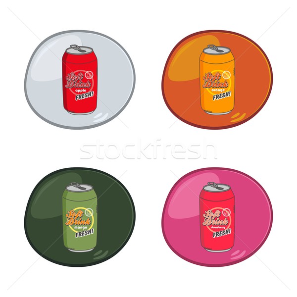 Voedsel drinken cartoon vector grafische kunst Stockfoto © vector1st