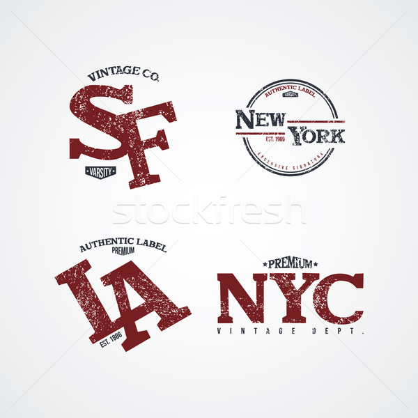 new york varsity theme Stock photo © vector1st