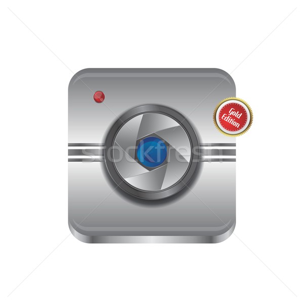 Media interface camera vector grafische kunst Stockfoto © vector1st