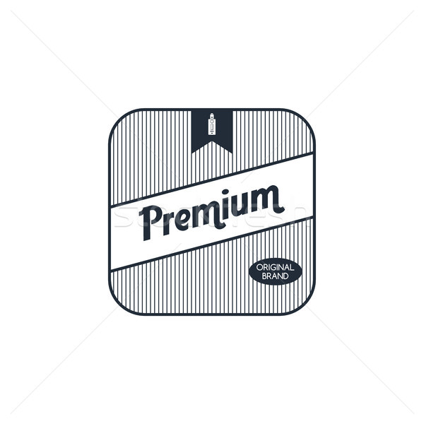 electric cigarette badge label template Stock photo © vector1st