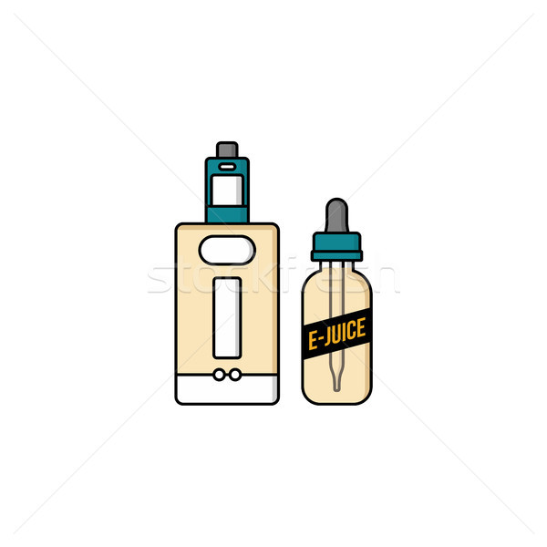 personal vaporizer e-cigarette e-juice liquid Stock photo © vector1st