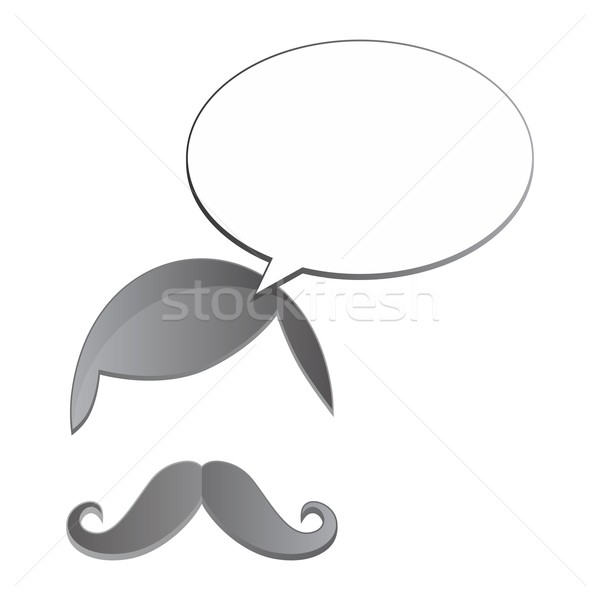 Stock photo: whiskers mustache guy avatar