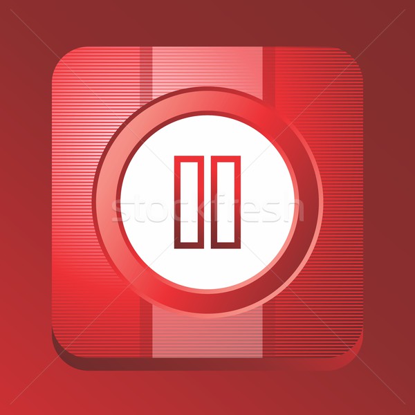 Médias bouton vecteur graphique art design [[stock_photo]] © vector1st