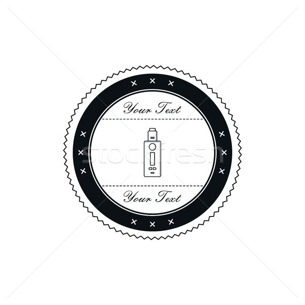 electric cigarette badge label template Stock photo © vector1st