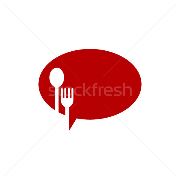restaurant chat application theme logo template Stock photo © vector1st