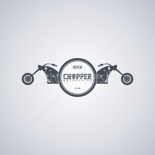 chopper motorcycle Stock photo © vector1st