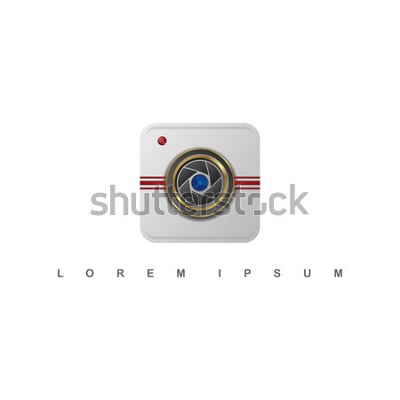 Fotografii logo szablon kamery wektora sztuki Zdjęcia stock © vector1st