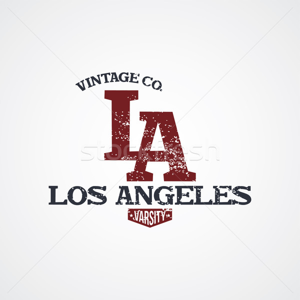 Los Ángeles vector arte ilustración resumen signo Foto stock © vector1st