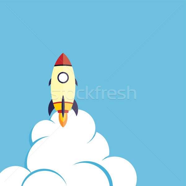 rocket ship launch Stock photo © vector1st