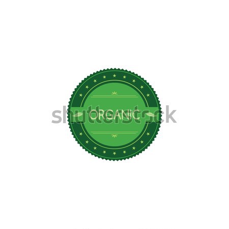 fresh eco friendly green theme label Stock photo © vector1st