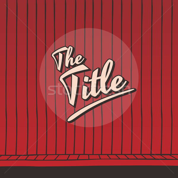 live stage red curtain Stock photo © vector1st