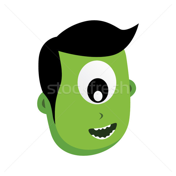 Vert zombie monstre personnage vecteur art [[stock_photo]] © vector1st