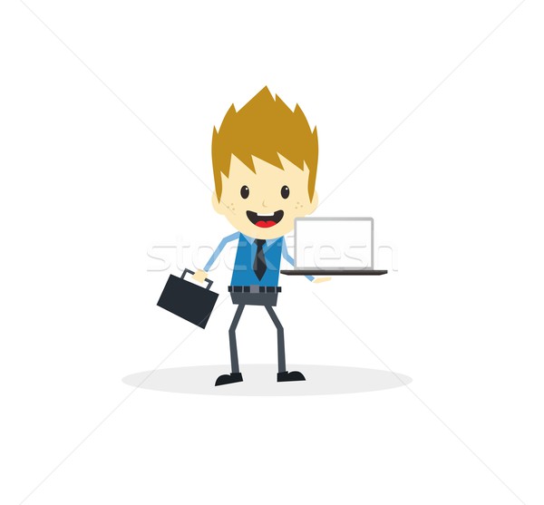 business presentation cartoon character Stock photo © vector1st