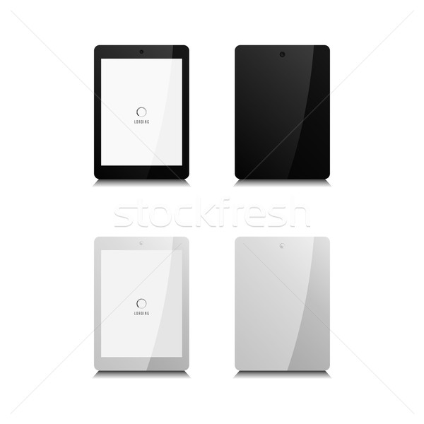 Tablet multimedya elektronik vektör Stok fotoğraf © vector1st