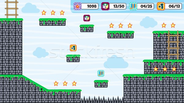игры элемент вектора искусства графического дизайна Сток-фото © vector1st
