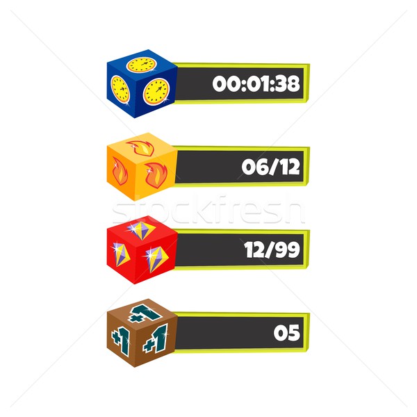 Spel element vector kunst grafisch ontwerp Stockfoto © vector1st