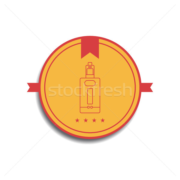 Retro Renk Rozet Elektrik Sigara Vektor Vektor Ilustrasyonu C Vector1st 8996488 Stockfresh
