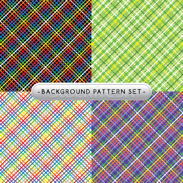 Pattern set raccolta vettore arte illustrazione Foto d'archivio © vector1st