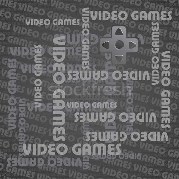 Stockfoto: Video · game · troosten · vector · grafische · kunst