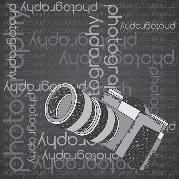 Kamera editierbar Vektor Grafik Kunst Design Stock foto © vector1st