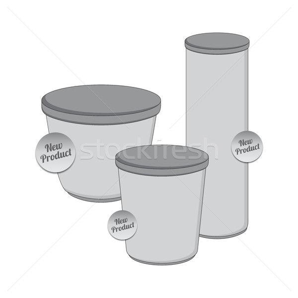 Produto indústria acondicionamento recipiente vetor gráfico Foto stock © vector1st