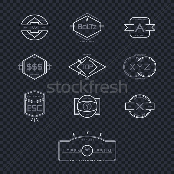 modern insignia vintage label Stock photo © vector1st