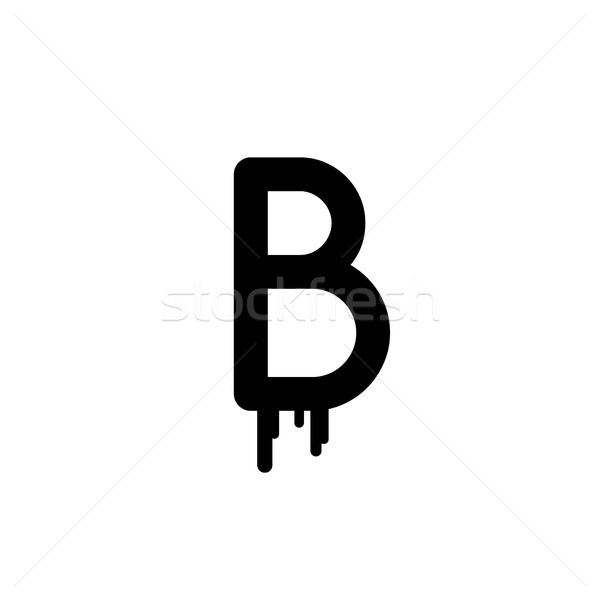 drip liquid initial letter logo logotype theme Stock photo © vector1st