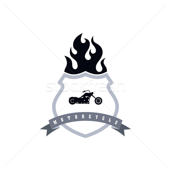chopper motorcycle Stock photo © vector1st