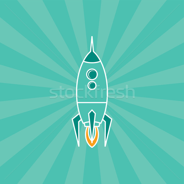 rocket ship launch Stock photo © vector1st