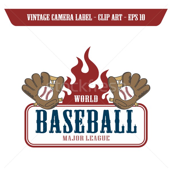 Baseball etichetă vector grafic artă Imagine de stoc © vector1st