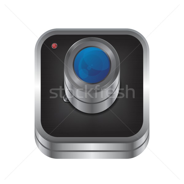 Medien Schnittstelle Kamera Vektor Grafik Kunst Stock foto © vector1st