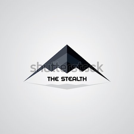 stealth logo aircraft airplane logotype Stock photo © vector1st