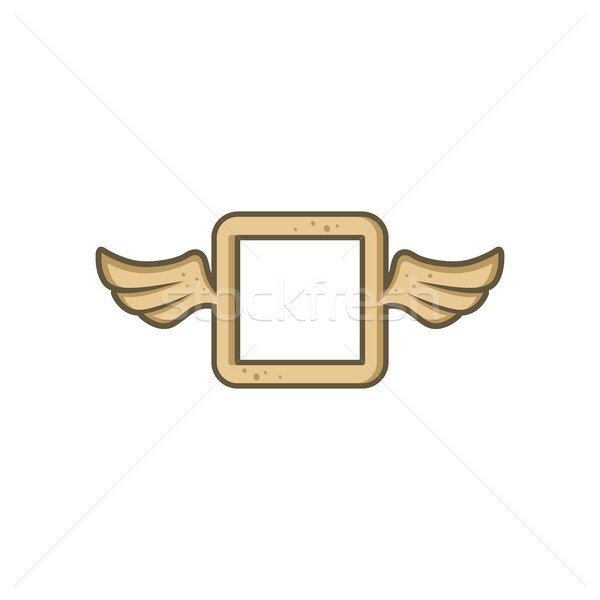 Dimension forme ange oiseau aile vecteur Photo stock © vector1st