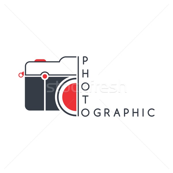 Cámara arte vector gráfico diseno ilustración Foto stock © vector1st