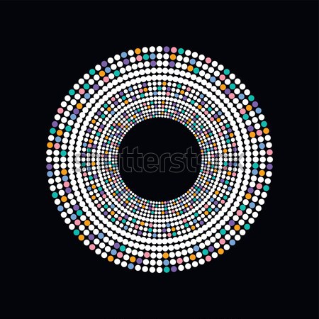 Renkli nokta sanat vektör grafik örnek Stok fotoğraf © vector1st