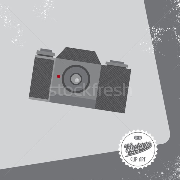 Los medios de comunicación interfaz cámara vector gráfico arte Foto stock © vector1st