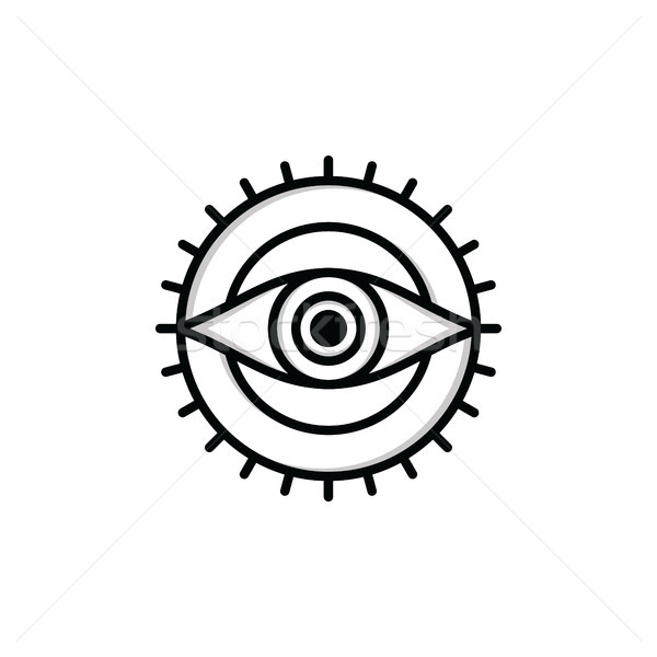 one eye sign symbol logo logotype Stock photo © vector1st