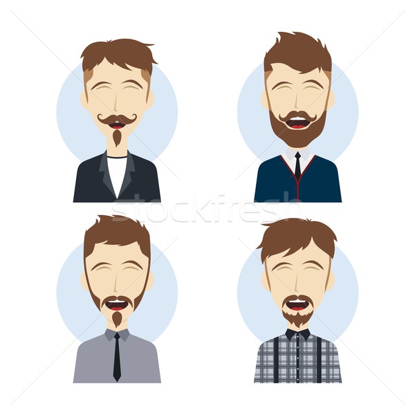 Stock photo: funny laughing guy