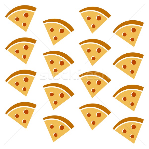 Pizza model ayarlamak vektör sanat örnek Stok fotoğraf © vector1st