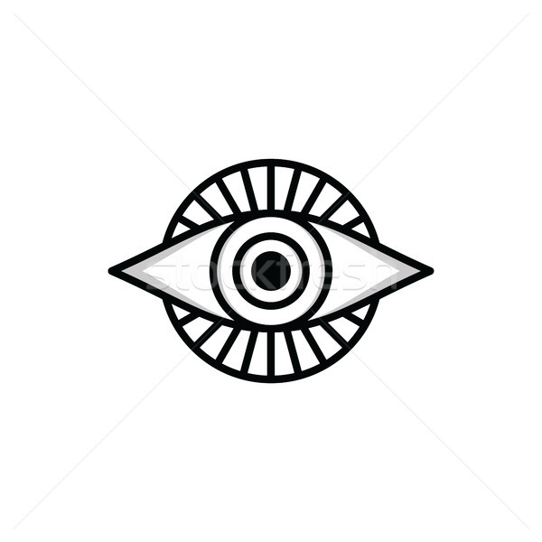 one eye sign symbol logo logotype Stock photo © vector1st