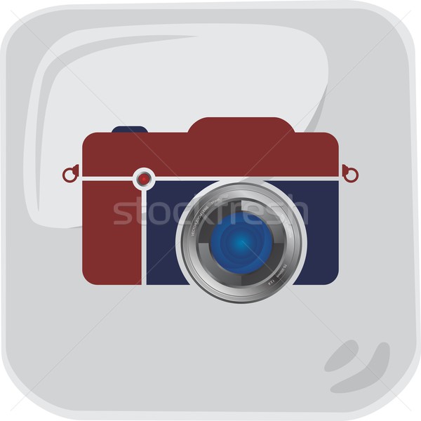 Média interfész kamera vektor grafikus művészet Stock fotó © vector1st