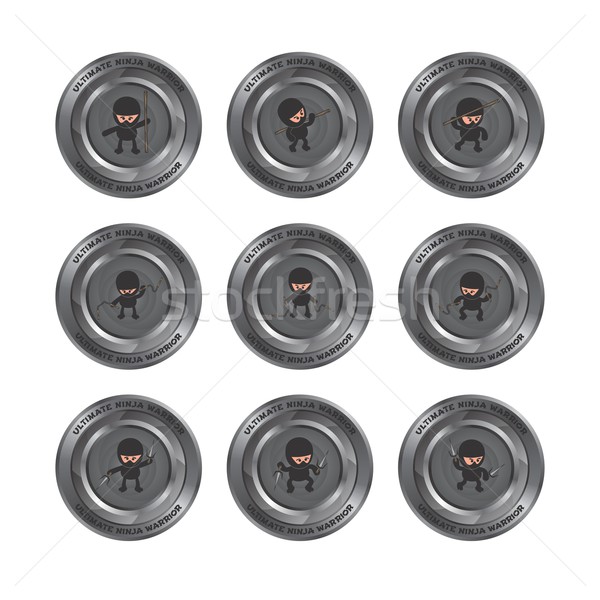 Ninja sanat vektör grafik dizayn örnek Stok fotoğraf © vector1st