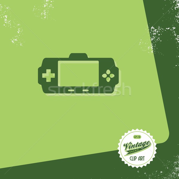 Gioco consolare vettore grafica arte Foto d'archivio © vector1st