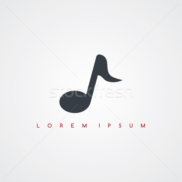 De audio música icono signo vector Foto stock © vector1st