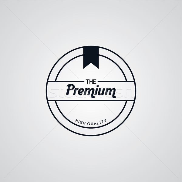 original premium label retro theme badge emblem Stock photo © vector1st